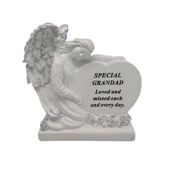 Special Grandad - Angel Heart Memorial - Perfect For Gravesides and Gardens