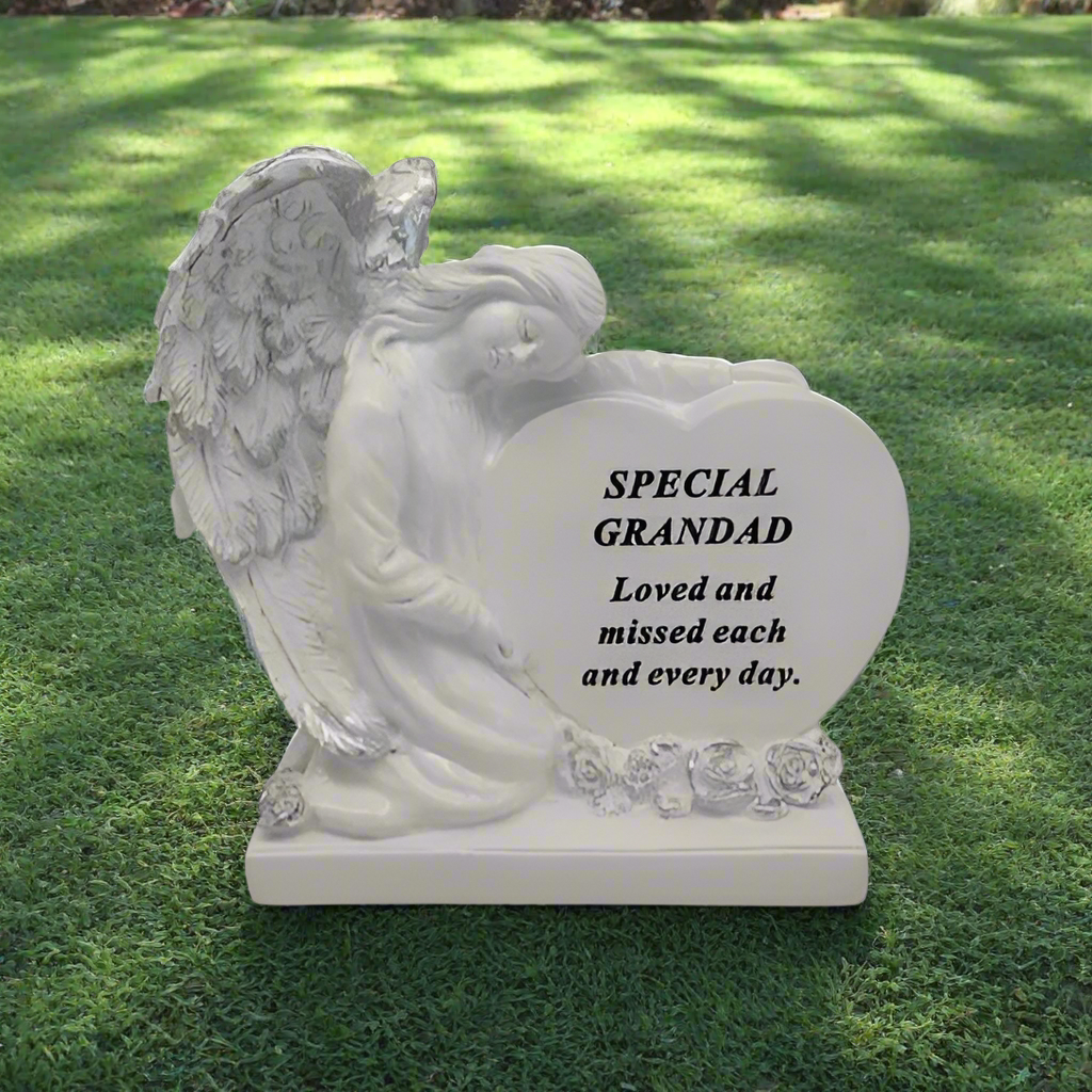 Special Grandad - Angel Heart Memorial - Perfect For Gravesides and Gardens