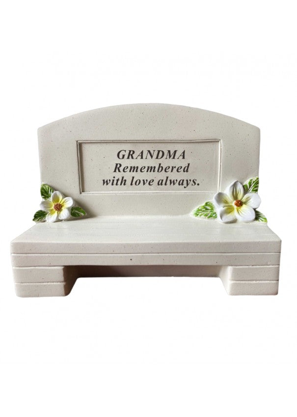 Grandma - Memorial Mini Bench - Remembered with Love Always