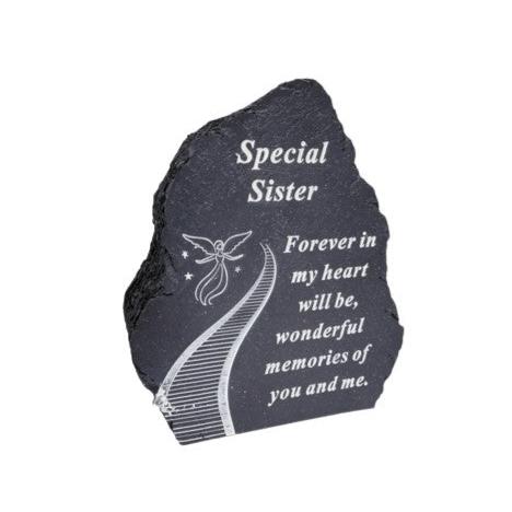 Sister - Stairway To Heaven Memorial Plaque - Perfect For Gravesides and Gardens