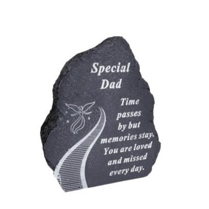 Dad - Stairway To Heaven Memorial Plaque - Perfect For Gravesides and Gardens