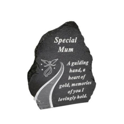 Mum - Stairway To Heaven Memorial Plaque - Perfect For Gravesides and Gardens