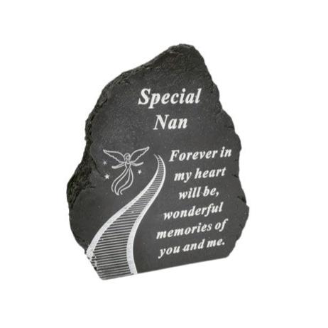 Nan - Stairway To Heaven Memorial Plaque - Perfect For Gravesides and Gardens