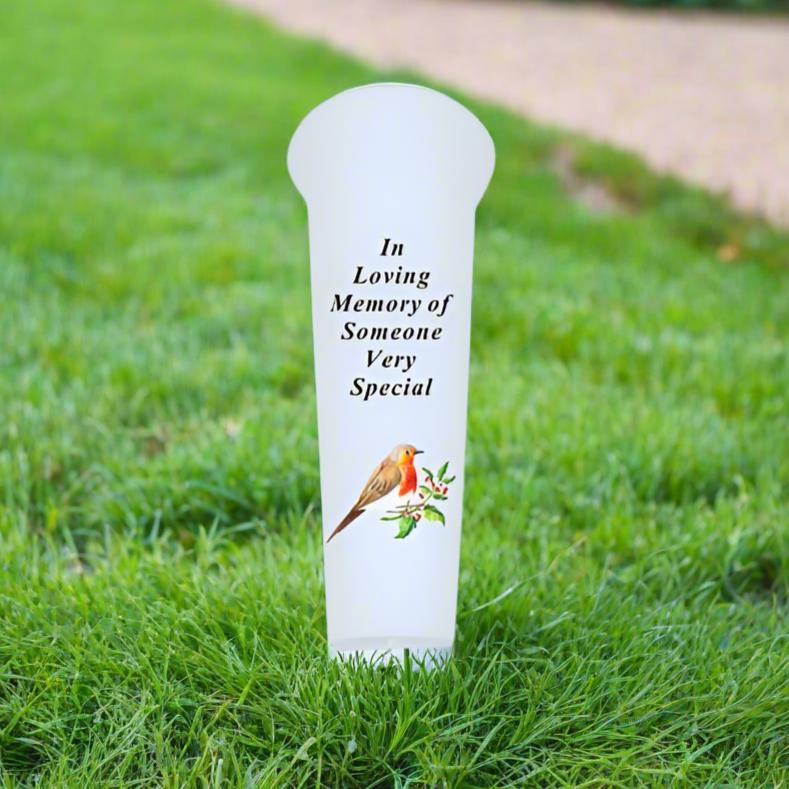 Someone Special - Robin - Memorial Vase Stake