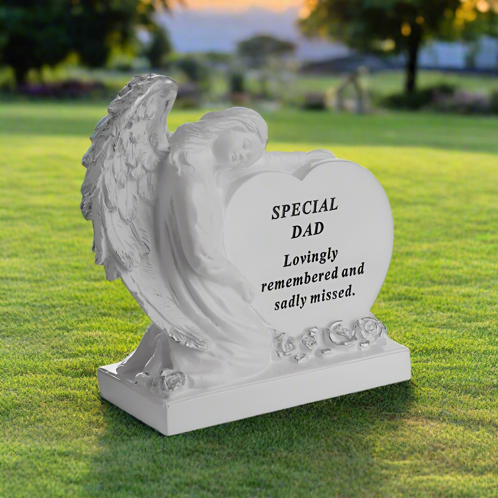 Special Dad - Angel Heart Memorial - Perfect For Gravesides & Gardens