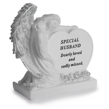 Special Husband - Angel Heart Memorial - Perfect For Gravesides & Gardens