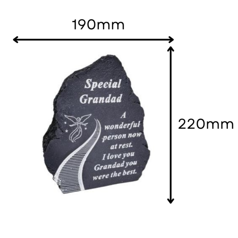 Grandad - Stairway To Heaven Memorial Plaque - Perfect For Gravesides and Gardens